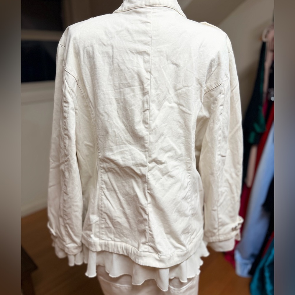 Chico's Ruffle Romance Open-Front Blazer - Picture 5 of 7